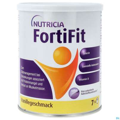 Sie sehen eine Packung Fortifit 280g Dose Vanille 1st, Produktbild: 01 Fortifit 280g Dose Vanille 1st, A-Nr.: 3811087 - 01