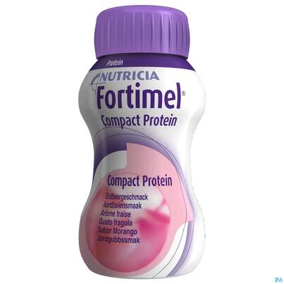 Fortimel/compact/protein 125ml Vitalflasche Erdbeere 4st, A-Nr.: 3948662 - 06