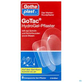 Hydrogel Pflaster Gotac 2 Groessen 8st, A-Nr.: 2982496 - 01