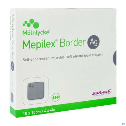 Wundverband Mepilex Silikon Border/ag 10x 10cm 5st, A-Nr.: 3847725 - 02