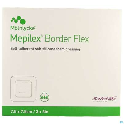 Schaumverband Mepilex/flexibel Border 7,5x 7,5cm 10st, A-Nr.: 4802268 - 01