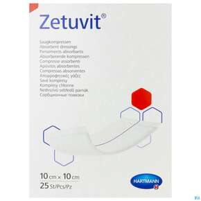 Zetuvit Saugkompressen Steril 10x 10cm 25st, A-Nr.: 1039642 - 01