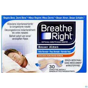 Nasen Strips Besser Atmen Breathe Right Nasen Pfl Beige Gross 30st, A-Nr.: 3589884 - 01