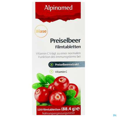 Preiselbeer Filmtabl Alpinamed 120st, A-Nr.: 3141971 - 01