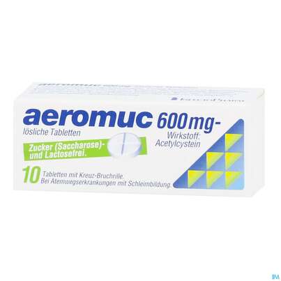 Aeromuc Tabl Loeslich 600mg 10st, A-Nr.: 1284962 - 03