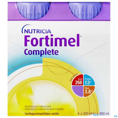 Fortimel/complete 200ml Vitalflasche Vanille 4st, A-Nr.: 3664746 - 01