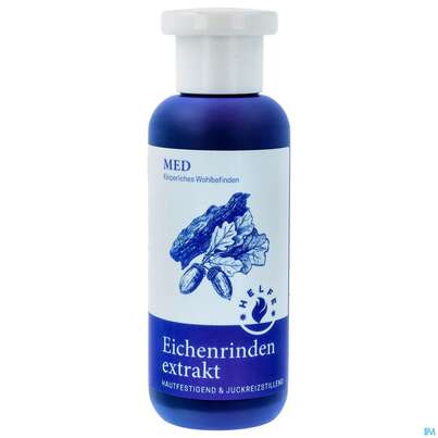 Sie sehen eine Packung Helfe Eichenrindenextrakt Med 200ml, Produktbild: 01 Helfe Eichenrindenextrakt Med 200ml, A-Nr.: 0177632 - 01