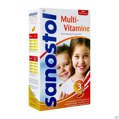 Sanostol Multivitamin/saft Ohne Zuckerzusatz 460ml, A-Nr.: 3945043 - 02