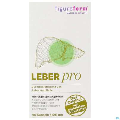 Sie sehen eine Packung Leber Kapseln Pro Figureform 90st, Produktbild: 01 Leber Kapseln Pro Figureform 90st, A-Nr.: 4242094 - 01