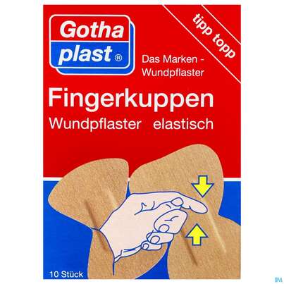 Fingerverbaende -gothaplast Kuppenpflaster Elastisch 10st, A-Nr.: 2418198 - 01