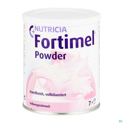 Sie sehen eine Packung Fortimel/pulver Dose 335g Erdbeere 1st, Produktbild: 01 Fortimel/pulver Dose 335g Erdbeere 1st, A-Nr.: 3994567 - 01