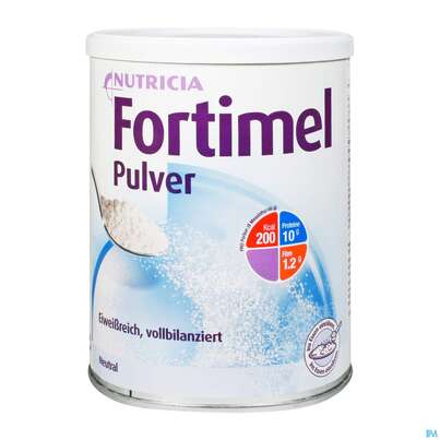 Sie sehen eine Packung Fortimel/pulver Dose 335g Neutral 1st, Produktbild: 01 Fortimel/pulver Dose 335g Neutral 1st, A-Nr.: 3994509 - 01