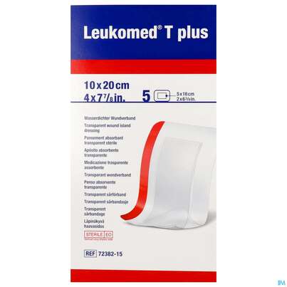 Wundverband Leukomed T Plus Folienverband/+auflage Steril 10x20cm 5st, A-Nr.: 3942406 - 02