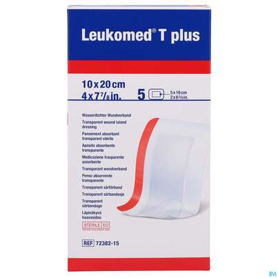 Wundverband Leukomed T Plus Folienverband/+auflage Steril 10x20cm 5st, A-Nr.: 3942406 - 05