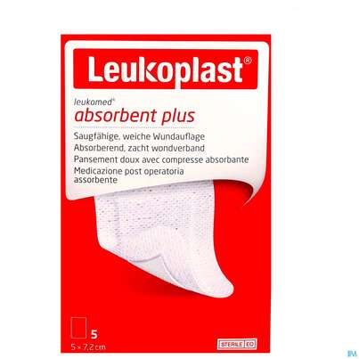 Wundverband Leukomed/steril/leukopor Verklebungsschutz 7,2cmx 5cm 5st, A-Nr.: 4746682 - 02