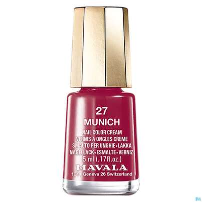 Sie sehen eine Packung Mavala Nagellacke 27 Munich 5ml, Produktbild: 01 Mavala Nagellacke 27 Munich 5ml, A-Nr.: 3652298 - 01