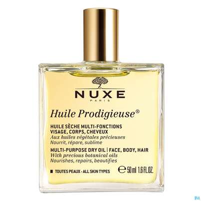 Sie sehen eine Packung Nuxe Huile Prodigieuse Dry Oil 50ml, Produktbild: 01 Nuxe Huile Prodigieuse Dry Oil 50ml, A-Nr.: 4610511 - 01