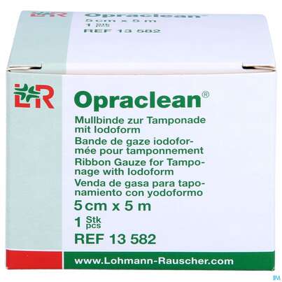 Mullbinden Opraclean +jodoform 5mx 5cm 1st, A-Nr.: 3610087 - 01