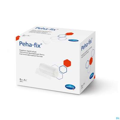 Sie sehen eine Packung Elastische Binden Peha-fix Fixierbinde 4mx 8cm 20st, Produktbild: 03 Elastische Binden Peha-fix Fixierbinde 4mx 8cm 20st, A-Nr.: 4902863 - 03