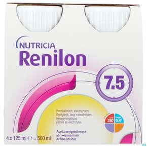 Renilon 125ml Vitalflasche 7.5 Aprikose 4st, A-Nr.: 4119749 - 01