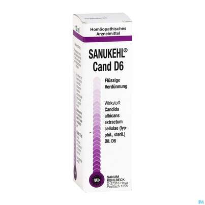 Sanukehl Cand Tropfen D6 10ml, A-Nr.: 2083220 - 03