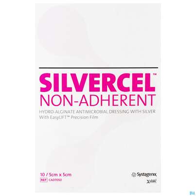 Wundauflagen Silvercel/hydroalginat Non-adh M.silber Steril 5x 5cm Nr Cad7050 10st, A-Nr.: 3466070 - 01