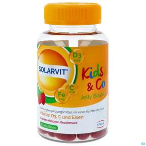 Solarvit Kids+co Jelly Beans Vit D3 800ie Vit C 30mg Eisen 6mg 90st, A-Nr.: 5428688 - 01