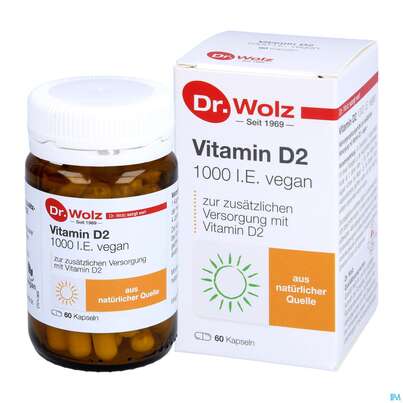 Vitamin D2 Kapseln Vegan Dr.wolz 60584 60st, A-Nr.: 4164796 - 06