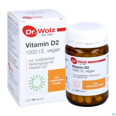 Vitamin D2 Kapseln Vegan Dr.wolz 60584 60st, A-Nr.: 4164796 - 07