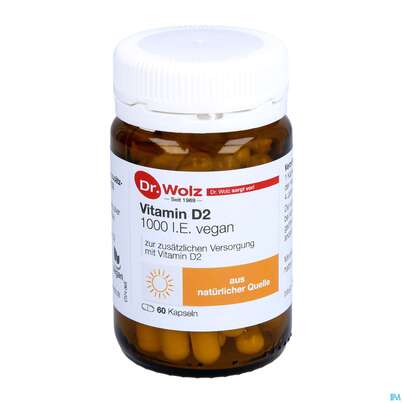 Vitamin D2 Kapseln Vegan Dr.wolz 60584 60st, A-Nr.: 4164796 - 08